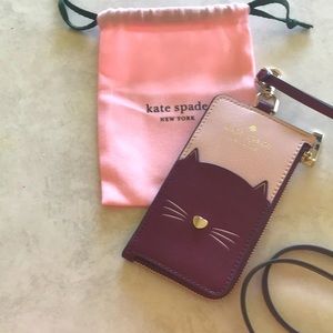 New with dust bag, Kate Spade ID zippered wallet lanyard